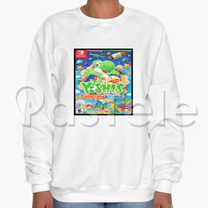 Yoshi s Crafted World Custom Unisex Crewneck Sweatshirt Cotton Polyester Fabric Sweater
