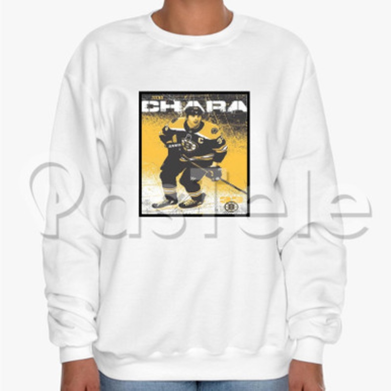 Zdeno Ch ra NHL Boston Bruins Custom Unisex Crewneck Sweatshirt Cotton Polyester Fabric Sweater