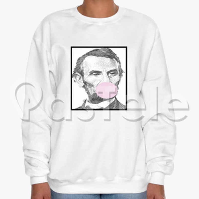 Abraham Lincoln Snorg Tees Custom Unisex Crewneck Sweatshirt Cotton Polyester Fabric Cloth