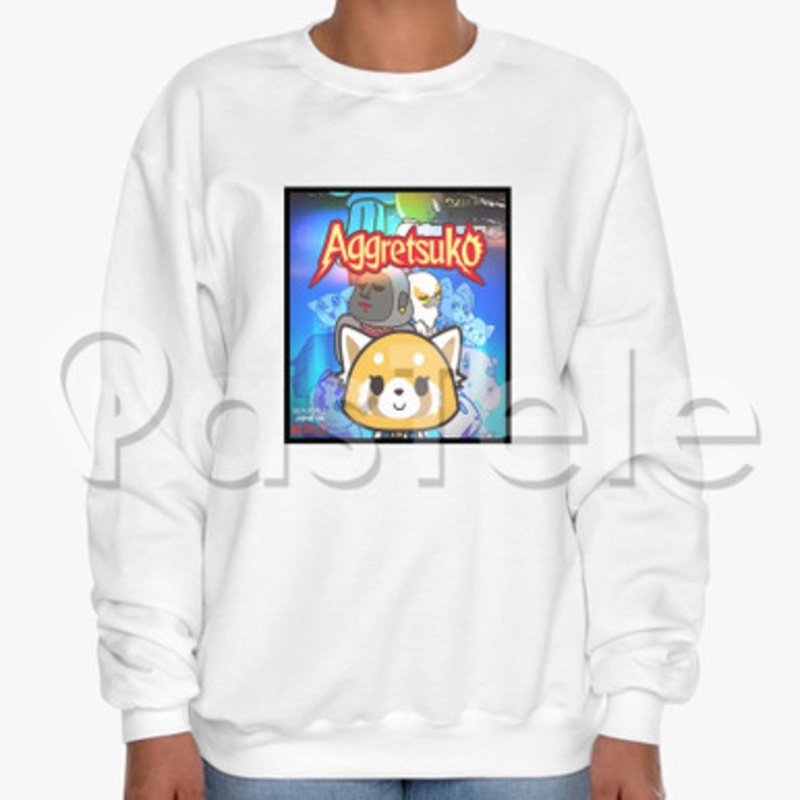 Aggretsuko season 2 Custom Unisex Crewneck Sweatshirt Cotton Polyester Fabric Cloth