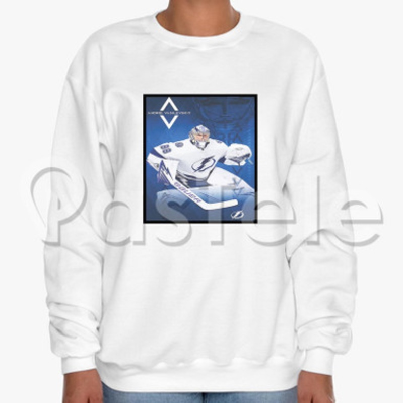 Andrei Vasilevskiy Tampa Bay Lightning NHL Custom Unisex Crewneck Sweatshirt Cotton Polyester Fabric Cloth