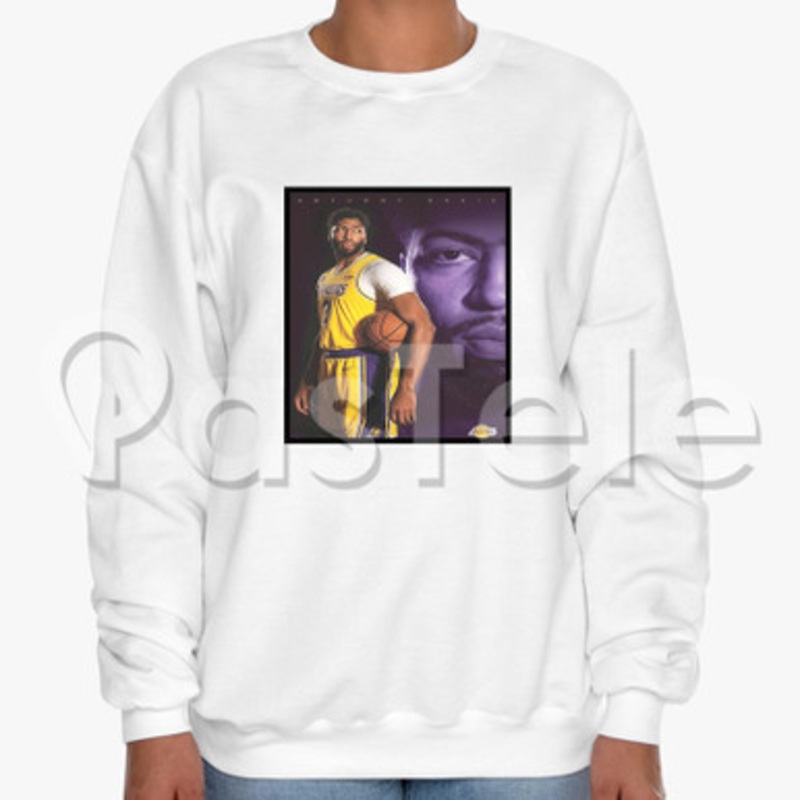 Anthony Davis Los Angeles Lakers NBA Custom Unisex Crewneck Sweatshirt Cotton Polyester Fabric Cloth