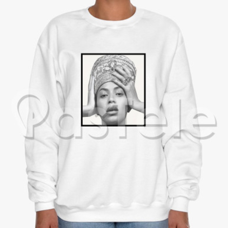 beyonce Custom Unisex Crewneck Sweatshirt Cotton Polyester Fabric Cloth
