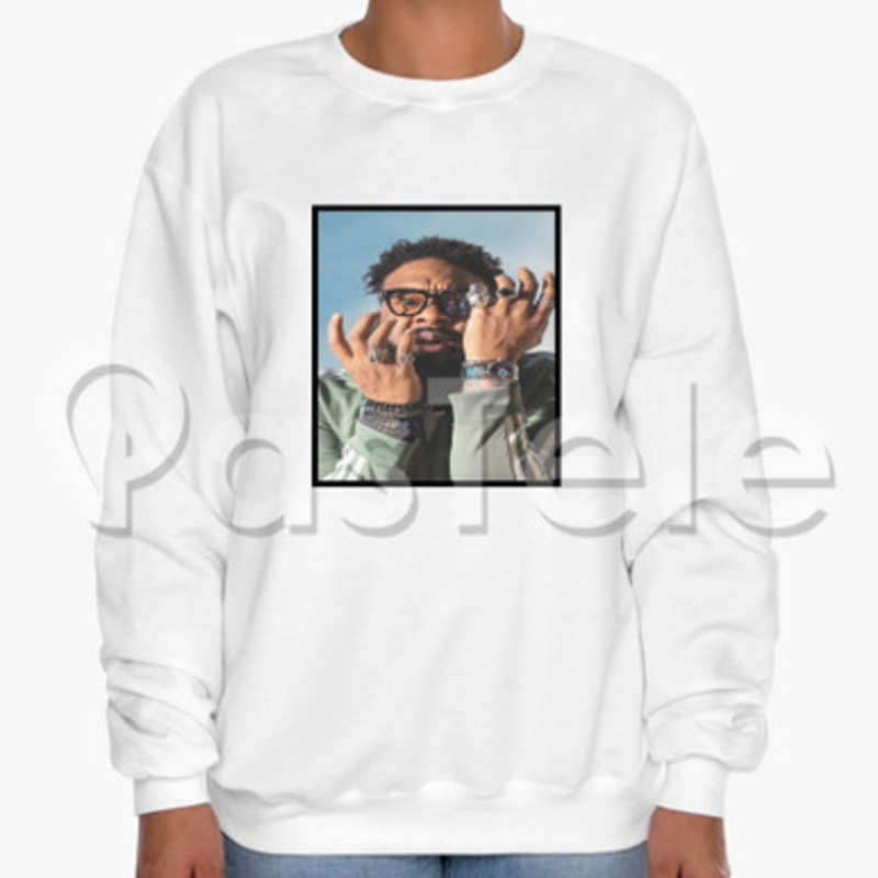 Blanco Brown The Git Up Custom Unisex Crewneck Sweatshirt Cotton Polyester Fabric Cloth