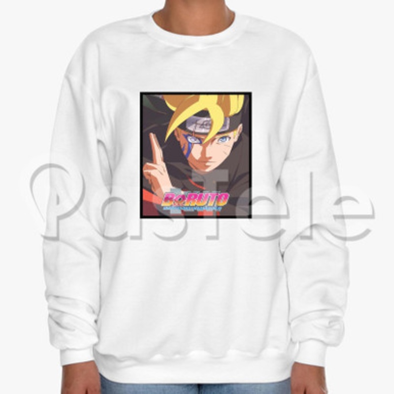 Boruto Custom Unisex Crewneck Sweatshirt Cotton Polyester Fabric Cloth