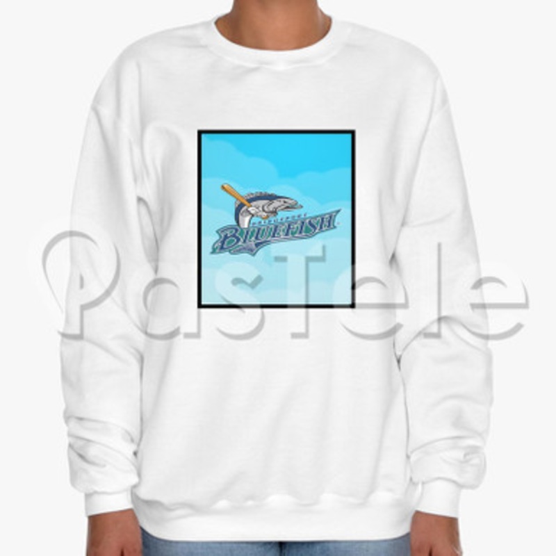 Bridgeport Bluefish Custom Unisex Crewneck Sweatshirt Cotton Polyester Fabric Cloth