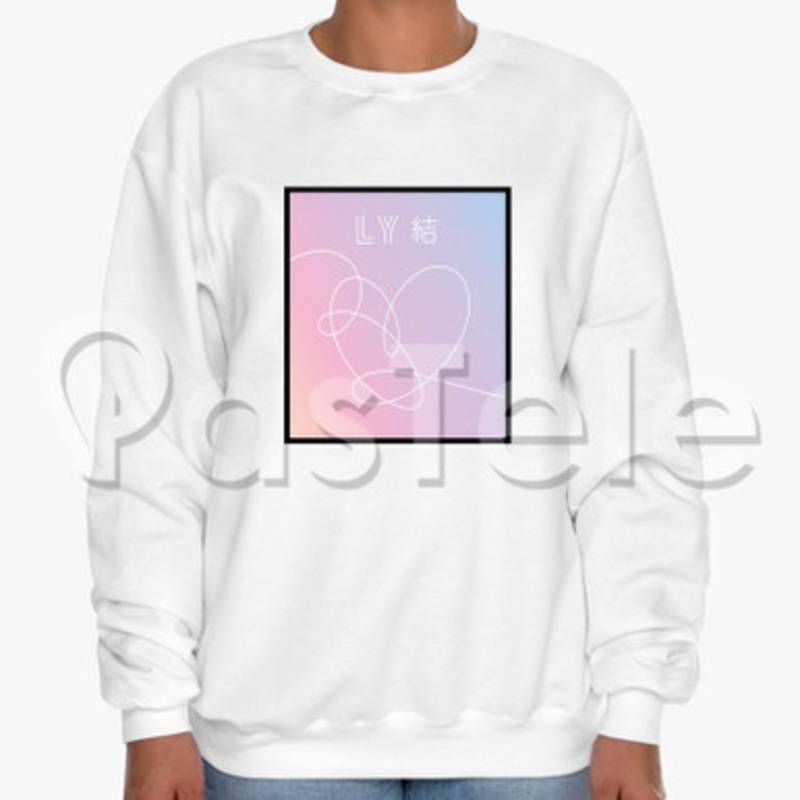 BTS LOVE YOURSELF ANSWER Custom Unisex Crewneck Sweatshirt Cotton Polyester Fabric Cloth