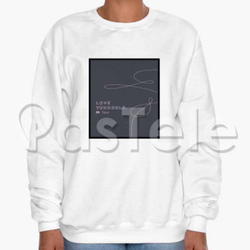 BTS LOVE YOURSELF TEAR Custom Unisex Crewneck Sweatshirt Cotton Polyester Fabric Cloth