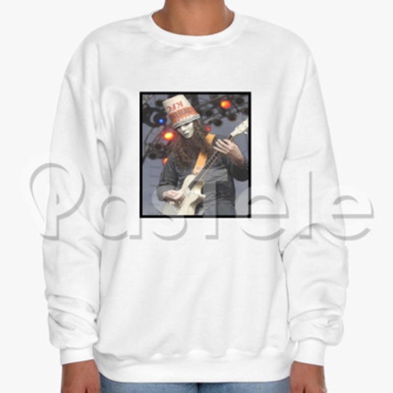 Buckethead Custom Unisex Crewneck Sweatshirt Cotton Polyester Fabric Cloth