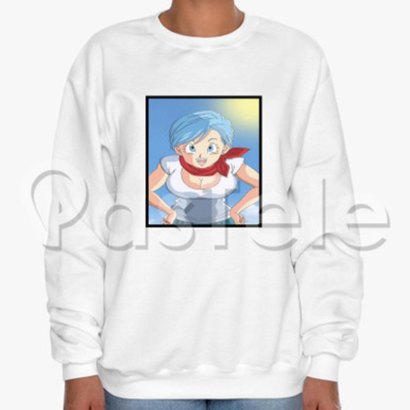 Bulma Dragon Ball Custom Unisex Crewneck Sweatshirt Cotton Polyester Fabric Cloth