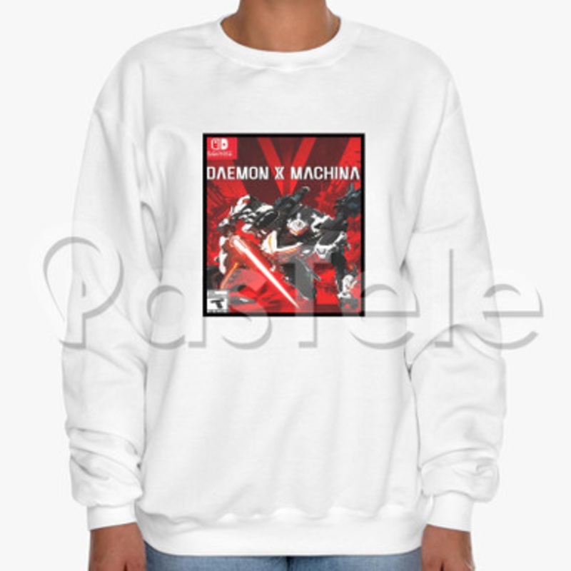 Daemon X Machina Custom Unisex Crewneck Sweatshirt Cotton Polyester Fabric Cloth