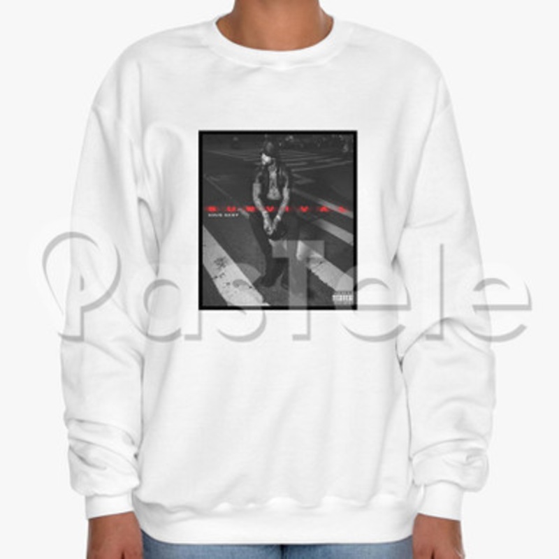 Dave East Survival Custom Unisex Crewneck Sweatshirt Cotton Polyester Fabric Cloth