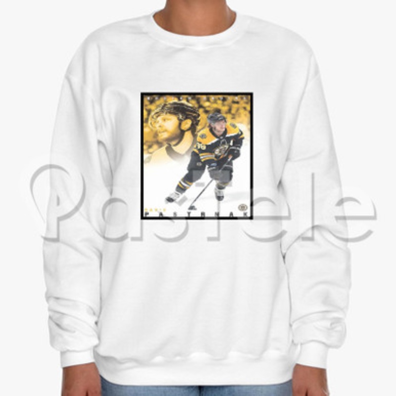 David Pastrn k Boston Bruins NHL Custom Unisex Crewneck Sweatshirt Cotton Polyester Fabric Cloth