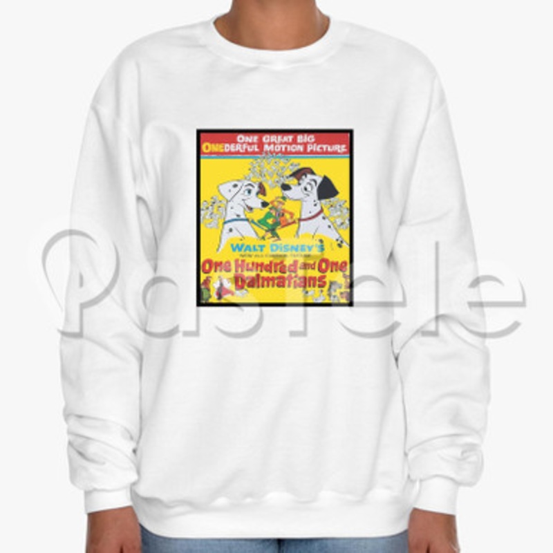 Disney 101 Dalmatians Custom Unisex Crewneck Sweatshirt Cotton Polyester Fabric Cloth