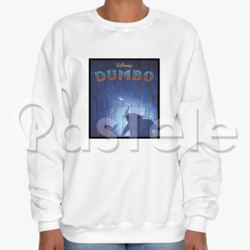 Disney Dumbo Custom Unisex Crewneck Sweatshirt Cotton Polyester Fabric Cloth