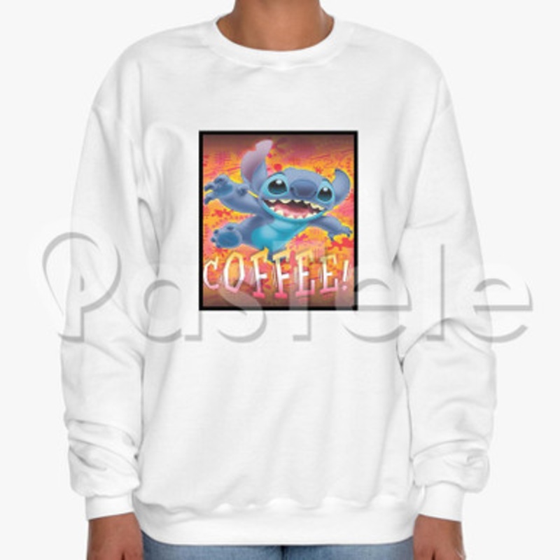 Disney Lilo and Stitch Custom Unisex Crewneck Sweatshirt Cotton Polyester Fabric Cloth