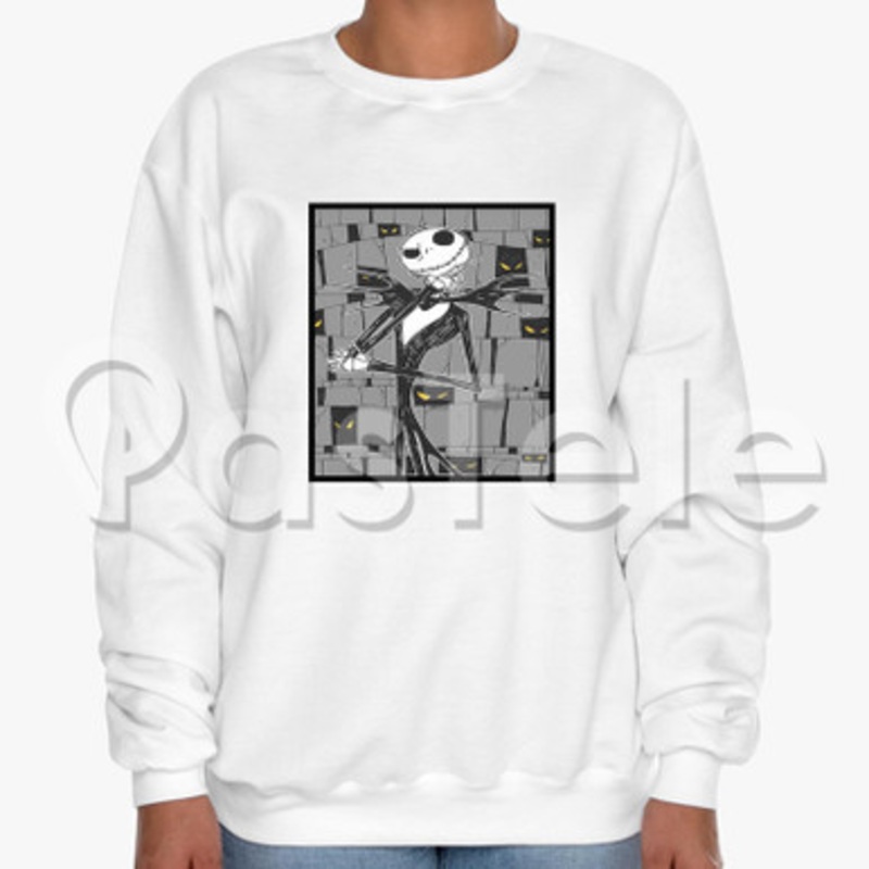 Disney Tim Burton s The Nightmare Before Christmas Custom Unisex Crewneck Sweatshirt Cotton Polyester Fabric Cloth