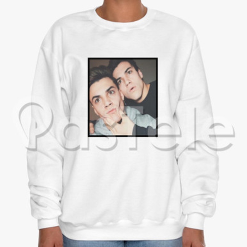 dolan twins 2 Custom Unisex Crewneck Sweatshirt Cotton Polyester Fabric Cloth
