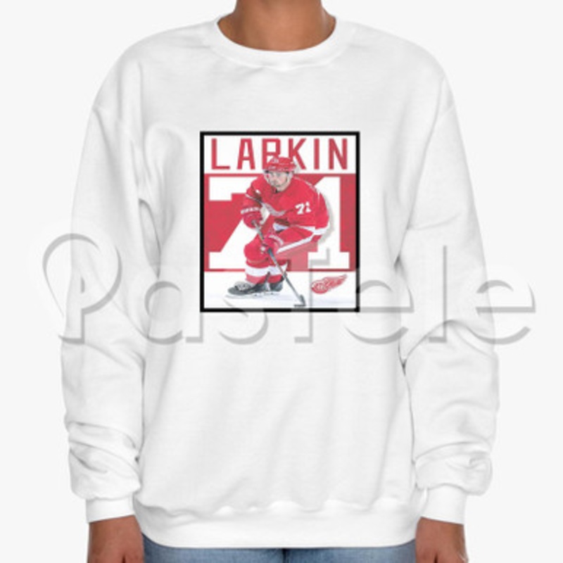 Dylan Larkin Detroit Red Wings NHL Custom Unisex Crewneck Sweatshirt Cotton Polyester Fabric Cloth