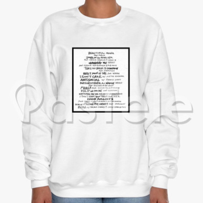Ed Sheeran No 6 Collaborations Project Playlist Custom Unisex Crewneck Sweatshirt Cotton Polyester Fabric Cloth
