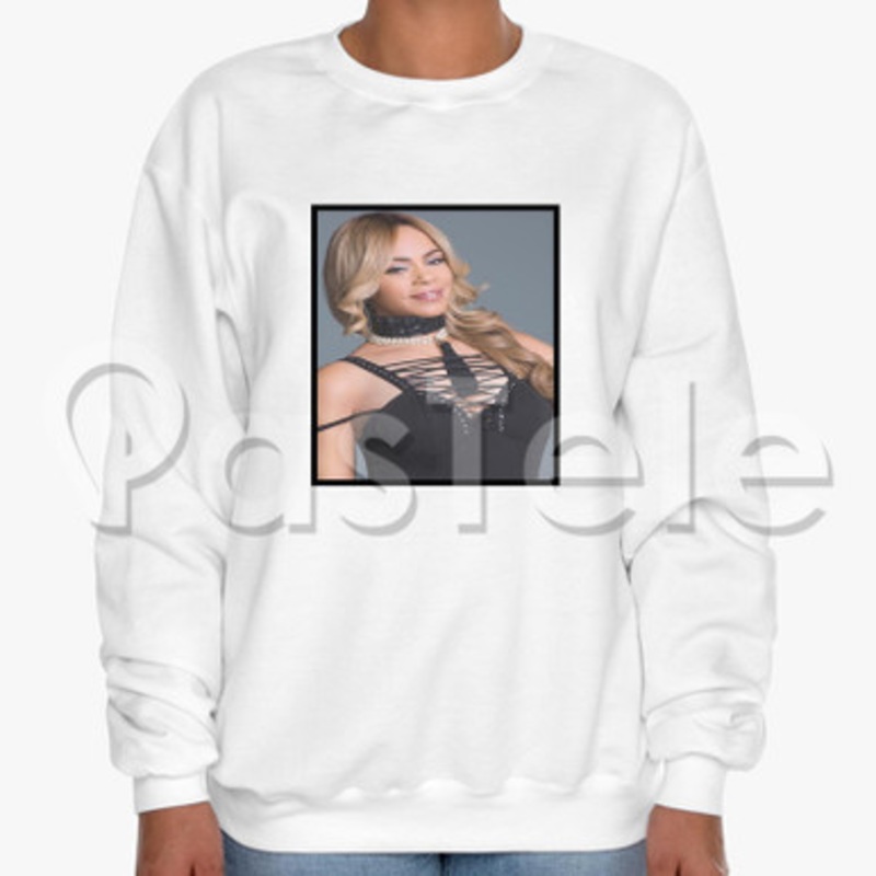 Faith Evans Custom Unisex Crewneck Sweatshirt Cotton Polyester Fabric Cloth