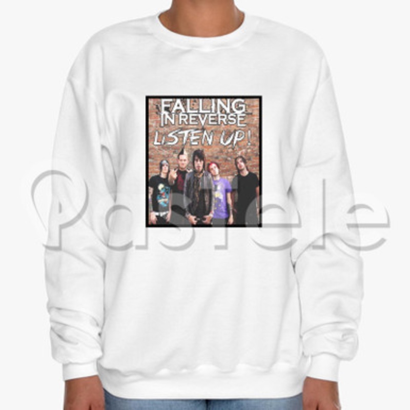 Falling in Reverse Custom Unisex Crewneck Sweatshirt Cotton Polyester Fabric Cloth