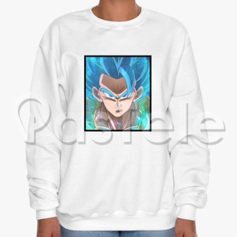 Gogeta Blue Custom Unisex Crewneck Sweatshirt Cotton Polyester Fabric Cloth