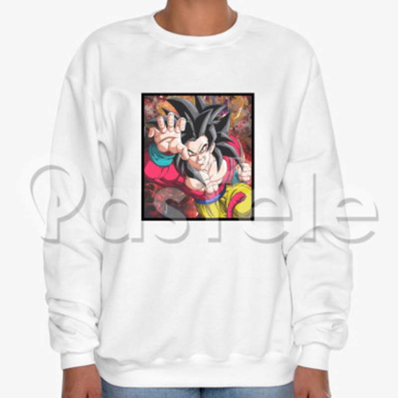 goku ssj 4 Custom Unisex Crewneck Sweatshirt Cotton Polyester Fabric Cloth