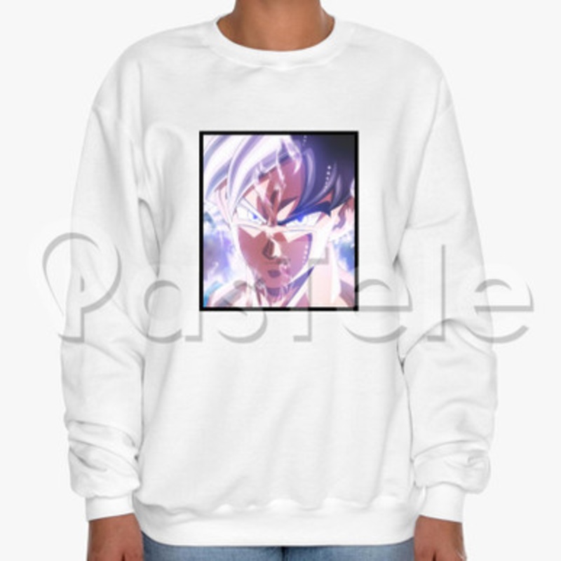 goku ultra instinct mastered Custom Unisex Crewneck Sweatshirt Cotton Polyester Fabric Cloth
