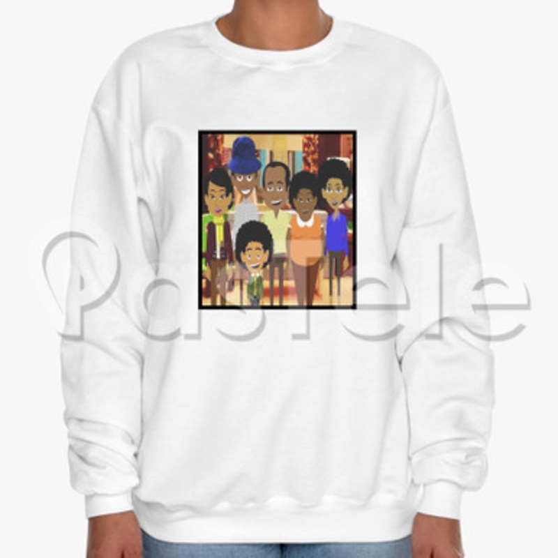 Good Times Cartoon Custom Unisex Crewneck Sweatshirt Cotton Polyester Fabric Cloth