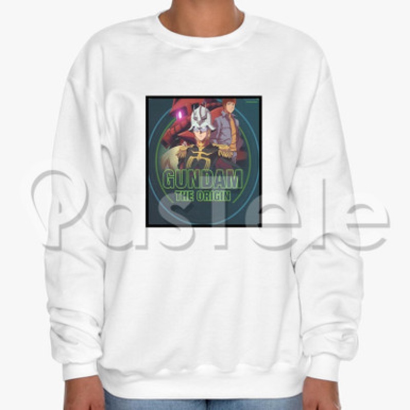 Gundam The Origin Custom Unisex Crewneck Sweatshirt Cotton Polyester Fabric Cloth