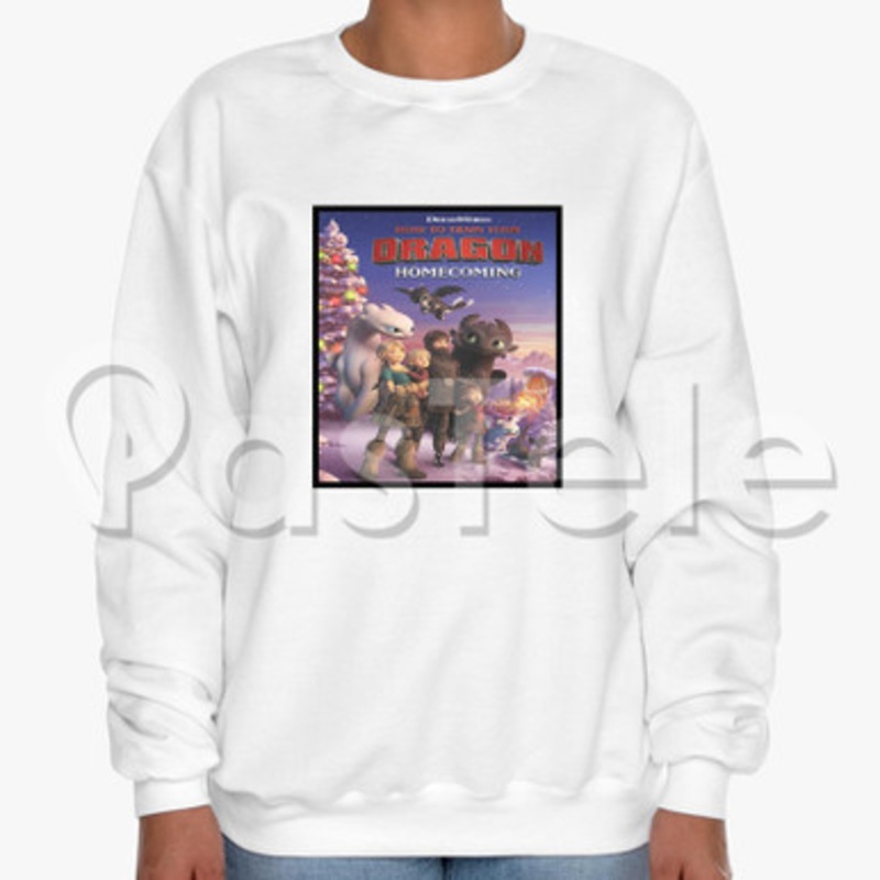 How to Train Your Dragon Homecoming Custom Unisex Crewneck Sweatshirt Cotton Polyester Fabric Cloth