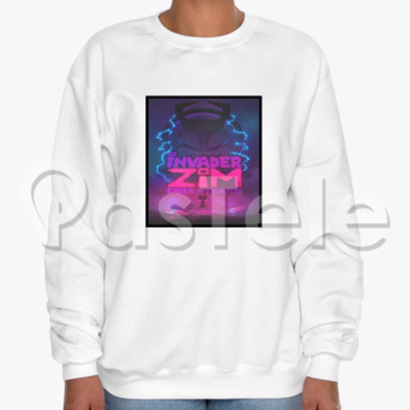 Invader Zim Enter The Florpus Custom Unisex Crewneck Sweatshirt Cotton Polyester Fabric Cloth