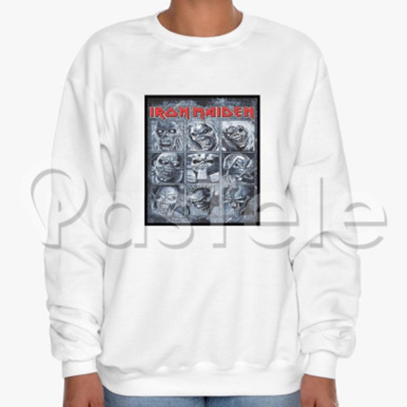 Iron Maiden Album Custom Unisex Crewneck Sweatshirt Cotton Polyester Fabric Cloth