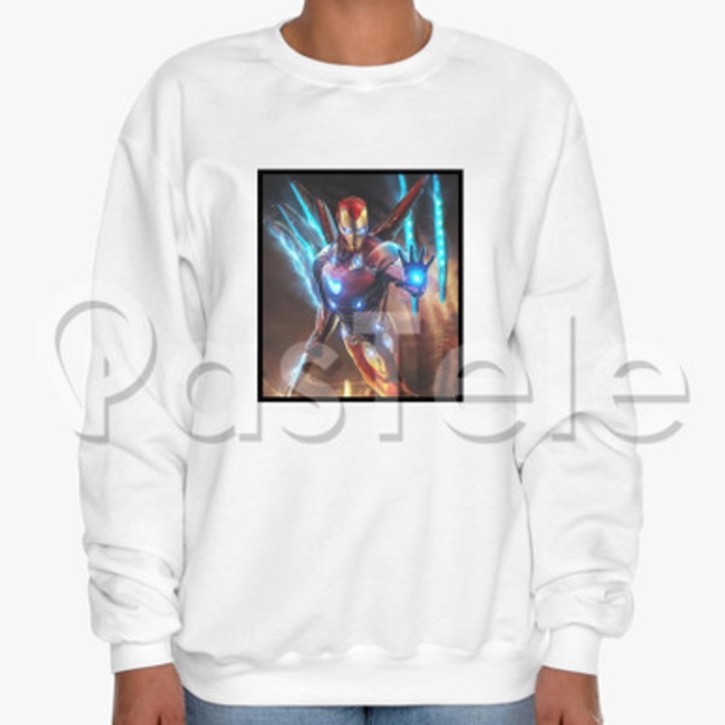 iron man armor Custom Unisex Crewneck Sweatshirt Cotton Polyester Fabric Cloth