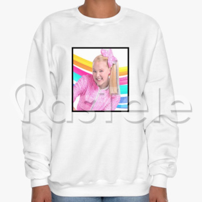 jojo siwa Custom Unisex Crewneck Sweatshirt Cotton Polyester Fabric Cloth