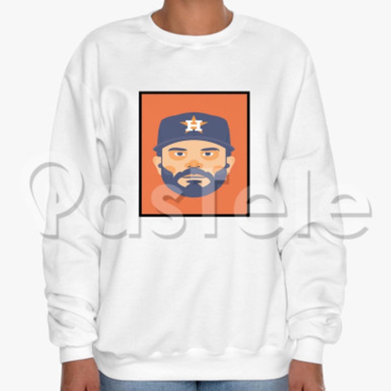 Jos Altuve Custom Unisex Crewneck Sweatshirt Cotton Polyester Fabric Cloth