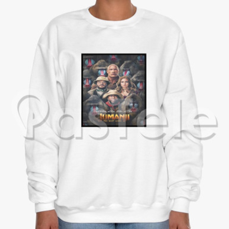 Jumanji The Next Level Custom Unisex Crewneck Sweatshirt Cotton Polyester Fabric Cloth