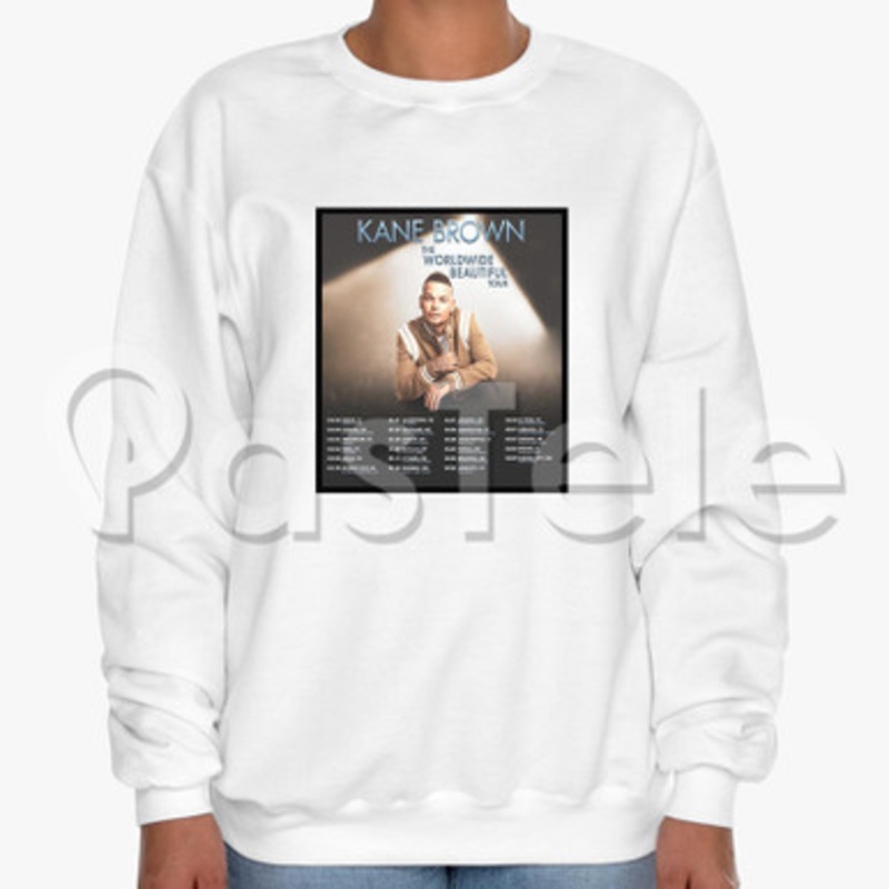Kane Brown The Worldwide Beautiful Tour Custom Unisex Crewneck Sweatshirt Cotton Polyester Fabric Cloth