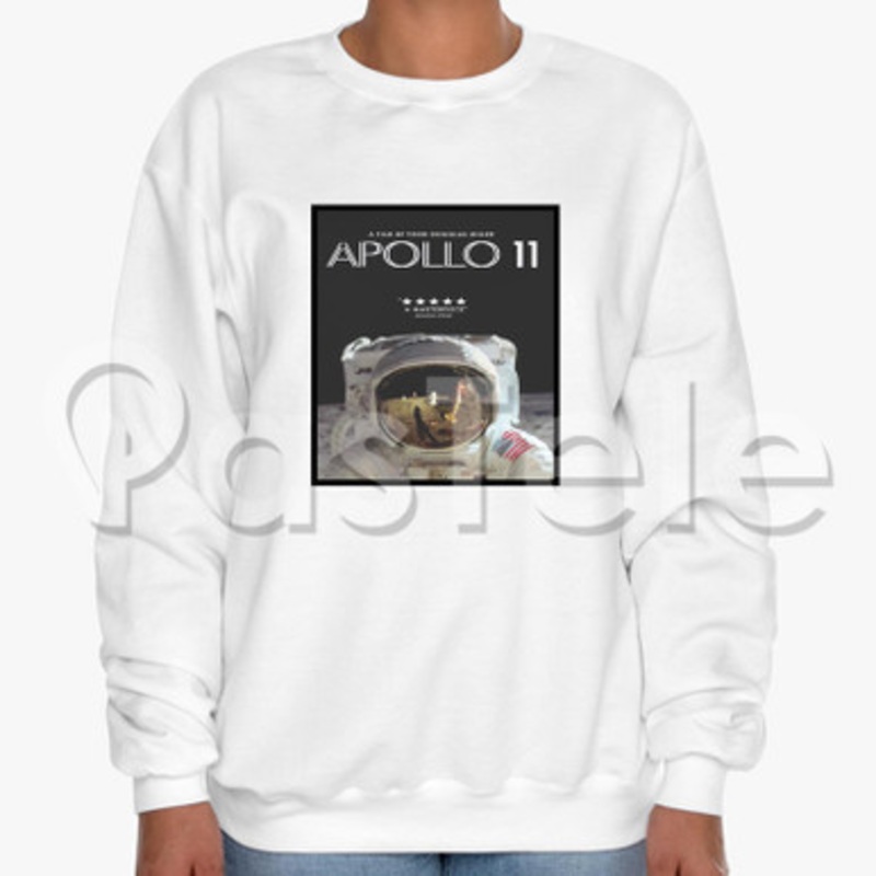 APOLLO 11 Custom Unisex Crewneck Sweatshirt Cotton Polyester Fabric Cloth
