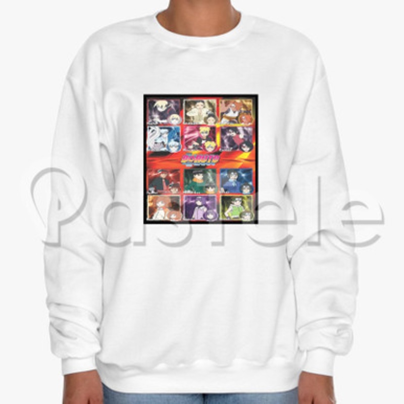 Boruto Naruto Next Generations 2 Custom Unisex Crewneck Sweatshirt Cotton Polyester Fabric Cloth