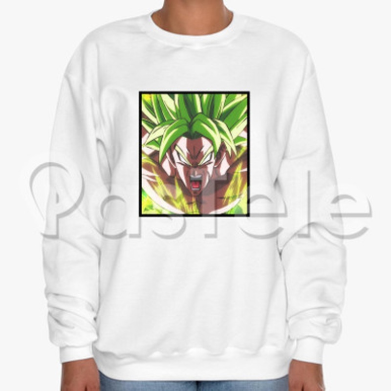 Broly Custom Unisex Crewneck Sweatshirt Cotton Polyester Fabric Cloth