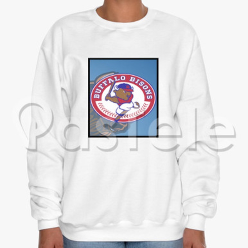 Buffalo Bisons Custom Unisex Crewneck Sweatshirt Cotton Polyester Fabric Cloth