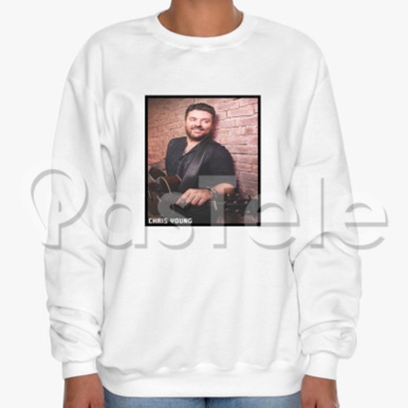 Chris Young Custom Unisex Crewneck Sweatshirt Cotton Polyester Fabric Cloth