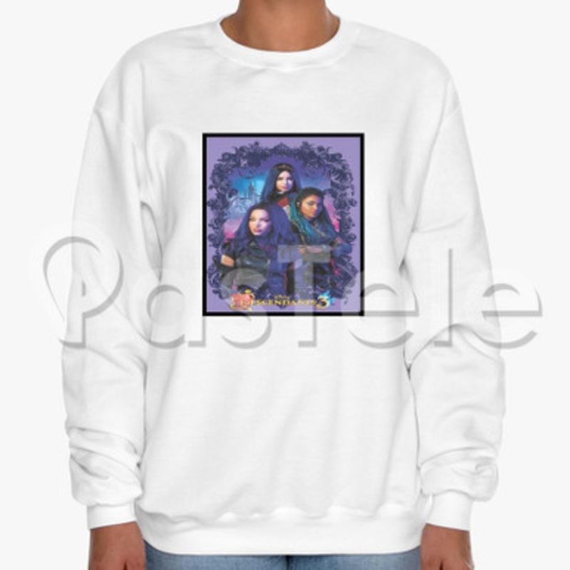 Disney Descendants 3 Custom Unisex Crewneck Sweatshirt Cotton Polyester Fabric Cloth