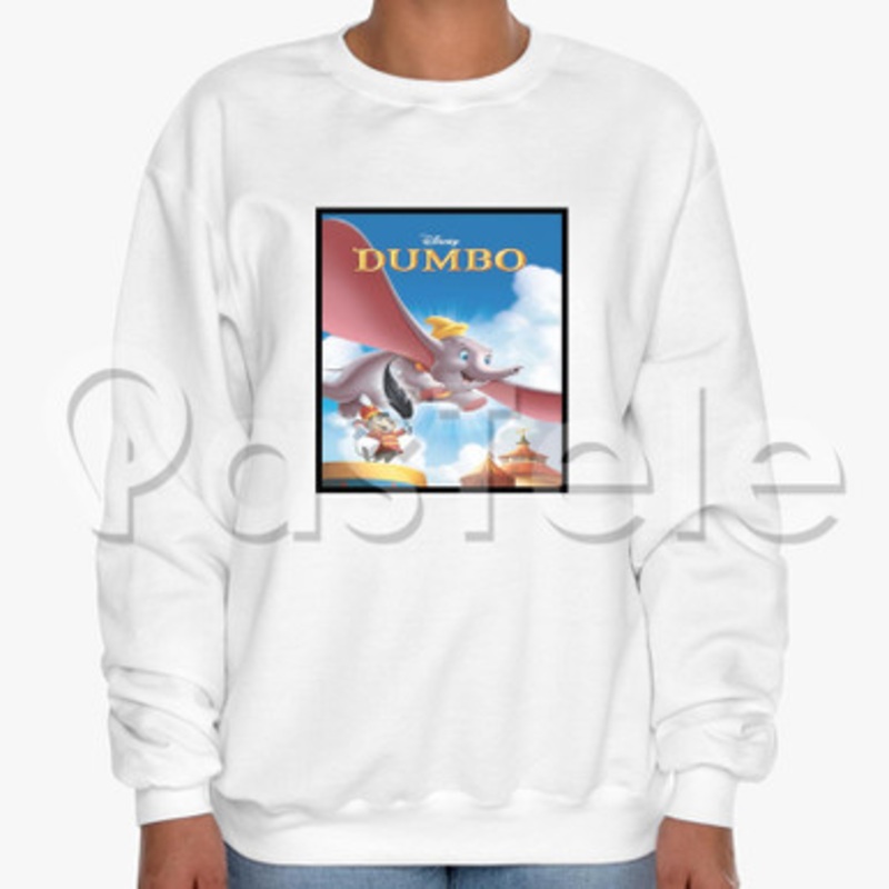 Disney Dumbo The Movie Custom Unisex Crewneck Sweatshirt Cotton Polyester Fabric Cloth