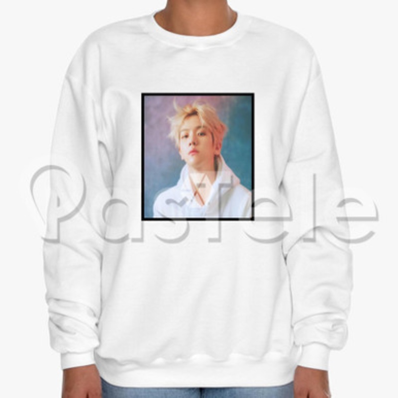 Exo Baekhyun Custom Unisex Crewneck Sweatshirt Cotton Polyester Fabric Cloth