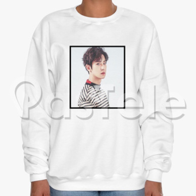 Exo Chanyeol Custom Unisex Crewneck Sweatshirt Cotton Polyester Fabric Cloth