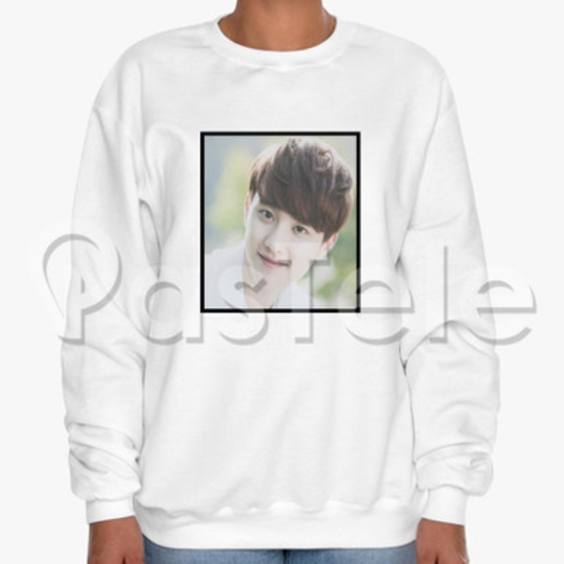 Exo Do Kyung soo Custom Unisex Crewneck Sweatshirt Cotton Polyester Fabric Cloth
