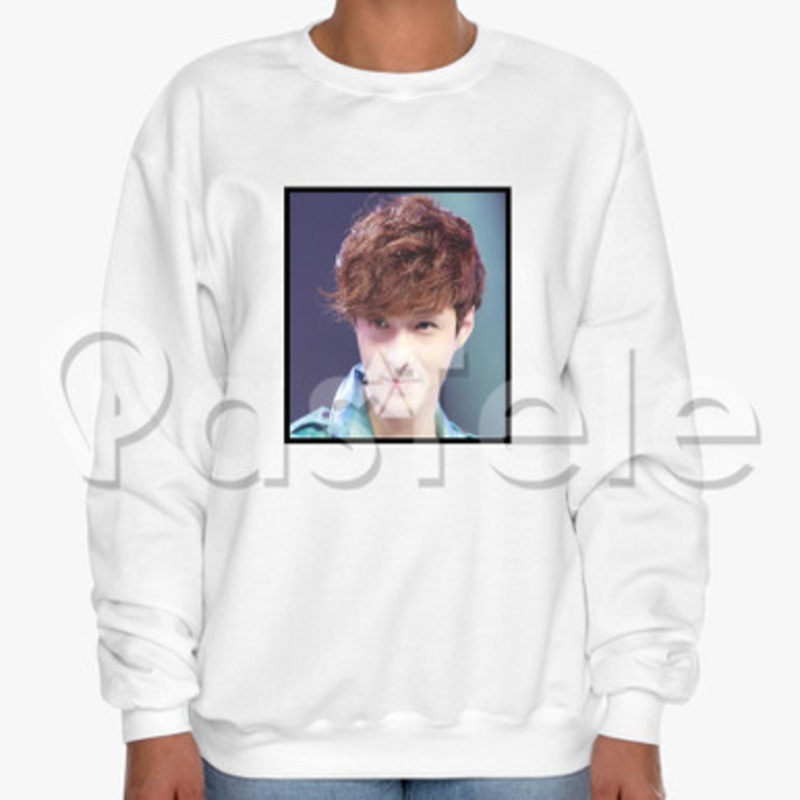 Exo Zhang Yixing Custom Unisex Crewneck Sweatshirt Cotton Polyester Fabric Cloth